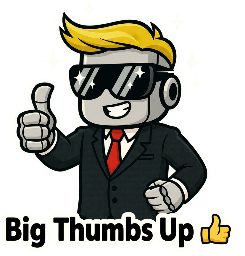Mascot thumbs up